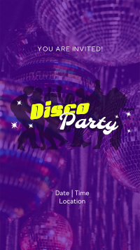 Disco Fever Party Instagram Reel Design