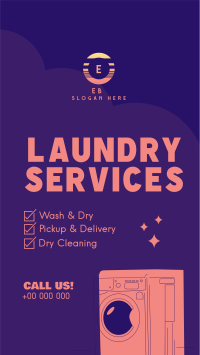 Laundry Services List Facebook story Image Preview