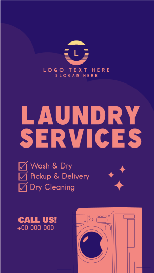 Laundry Services List Facebook story Image Preview