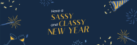 Sassy New Year Spirit Twitter Header Design