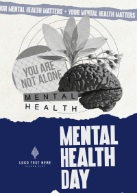 Scrapbook Mental Health Day Flyer Design