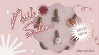 Trendy Nail Salon Facebook Event Cover Design