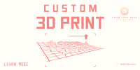Custom 3D Print Twitter post Image Preview
