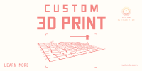 Custom 3D Print Twitter post Image Preview