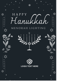 Hanukkah Lily Poster Design