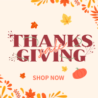 Thanksgiving Autumn Sale Instagram Post Design