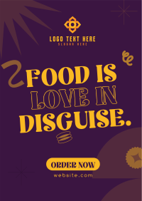 Food Language Quote Poster Preview