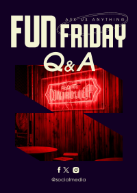 Friday Party Q&A Poster Image Preview