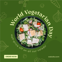 World Vegetarian Day Instagram Post Design