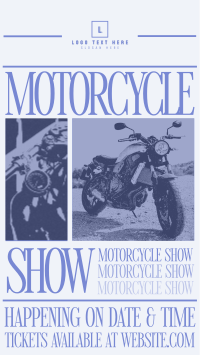 Retro Motorcycle Show Instagram Reel Preview