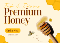 Premium Fresh Honey Postcard Image Preview