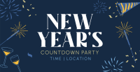 New Year Sparklers Countdown Facebook ad Image Preview