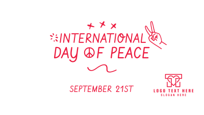 International Day of Peace Scribble Facebook event cover Image Preview
