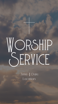 Sunday Worship Facebook Story Design