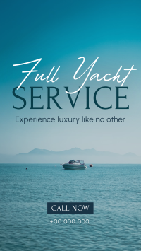 Serene Yacht Services TikTok video Image Preview