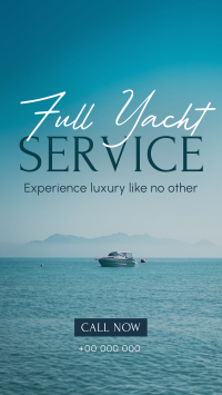 Serene Yacht Services TikTok Video Image Preview