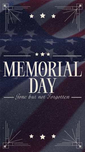 Elegant Memorial Day Facebook story Image Preview