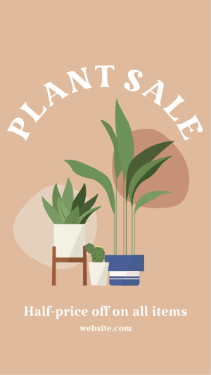 Quirky Plant Sale Facebook story