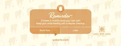 Dental Checkup Reminder Facebook cover Image Preview