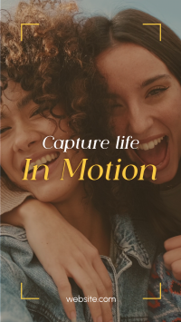 Capture Life in Motion Facebook Story Design