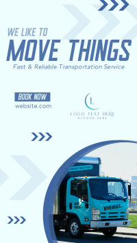 Trucking Service Company TikTok Video Design