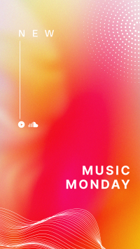 Music Monday Gradient Instagram Story Design