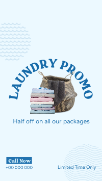 Laundry Delivery Promo Instagram Story Design