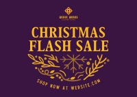 Christmas Flash Sale Postcard Image Preview