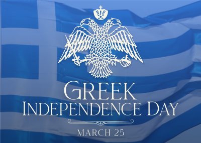 Traditional Greek Independence Day Postcard Image Preview