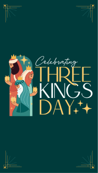 Modern Three Kings Day Facebook story Image Preview