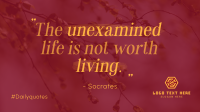 Unexamined Living Facebook Event Cover Design