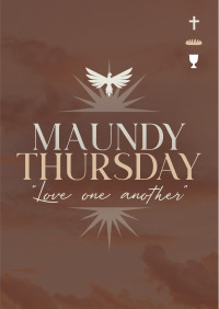 Holy Thursday Message Poster Design