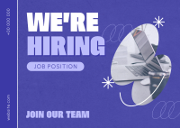 Playful Corporate Hiring Postcard Image Preview