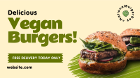 Vegan Burgers Facebook Event Cover Design