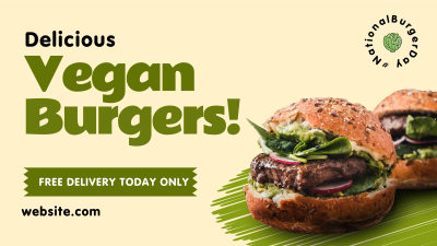 Vegan Burgers Facebook event cover Image Preview