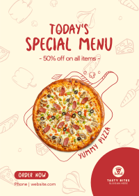 Today's Special Pizza Flyer Image Preview