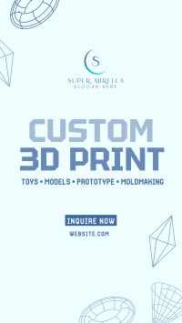 3D Print Facebook Story Image Preview