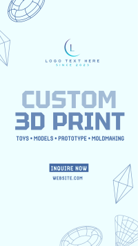 3D Print Facebook Story Design