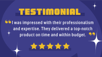 Conservative Customer Testimonial Feedback Animation Preview