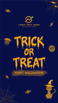 Cute Trick or Treat Instagram Story Design