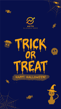 Cute Trick or Treat Instagram story Image Preview