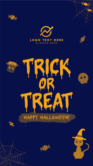 Cute Trick or Treat Instagram story Image Preview