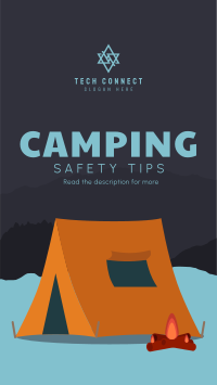 Safety Camping Facebook story Image Preview