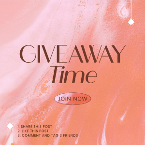 Giveaway Time Announcement Instagram post Image Preview