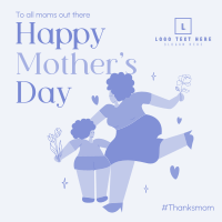 Happy Motherhood Linkedin Post Design