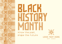 Neo Geo Black History Month Postcard Design