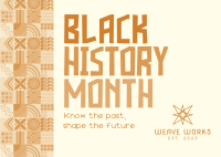 Neo Geo Black History Month Postcard Image Preview