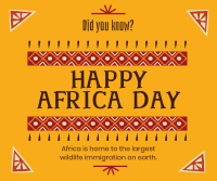 Decorative Africa Day Facebook Post Design