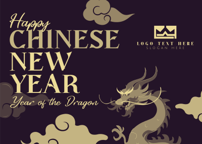 Dragon Chinese New Year Postcard Image Preview