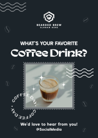 Quirky Coffee Drink Poster Image Preview